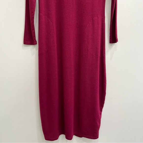 Bryn Walker Philippa Jersey Stretch Long Sleeve Maxi Lagenlook Lantern Dress - Picture 4 of 12